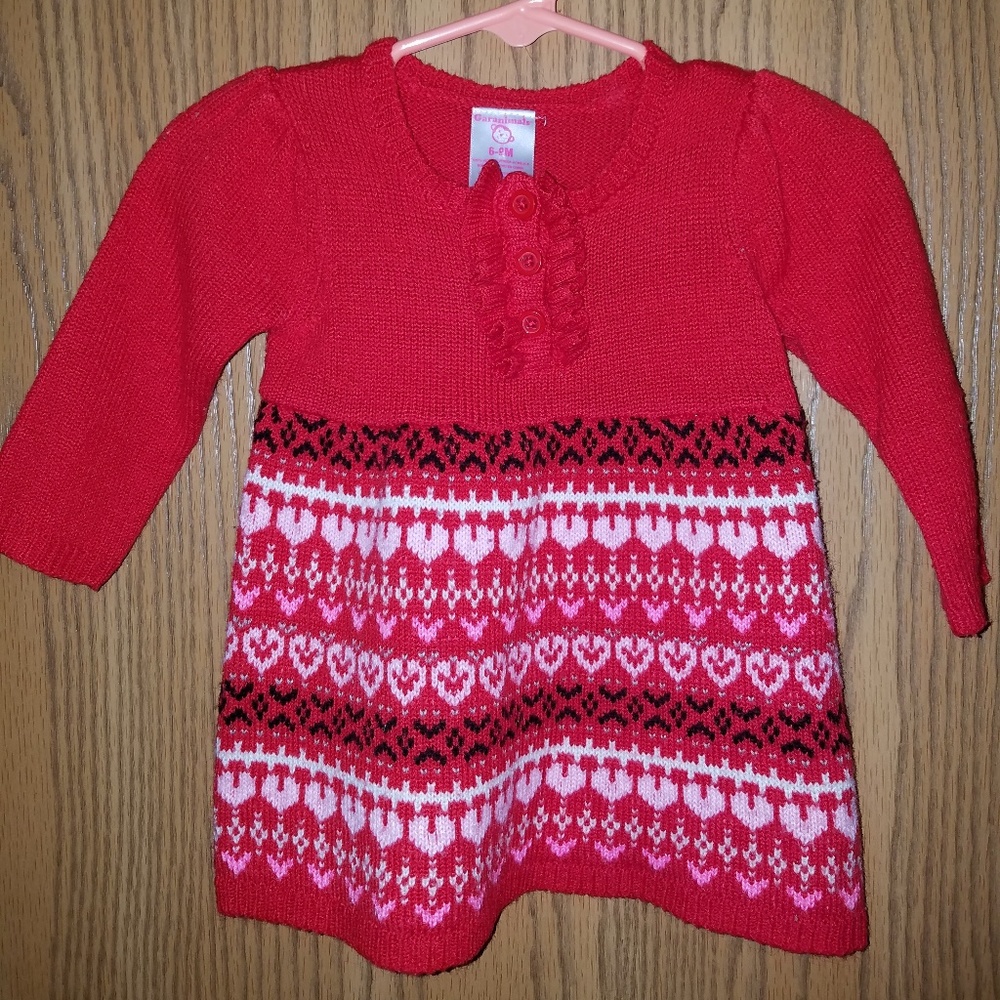 Garanimals Valentine's Dress 6/9 month